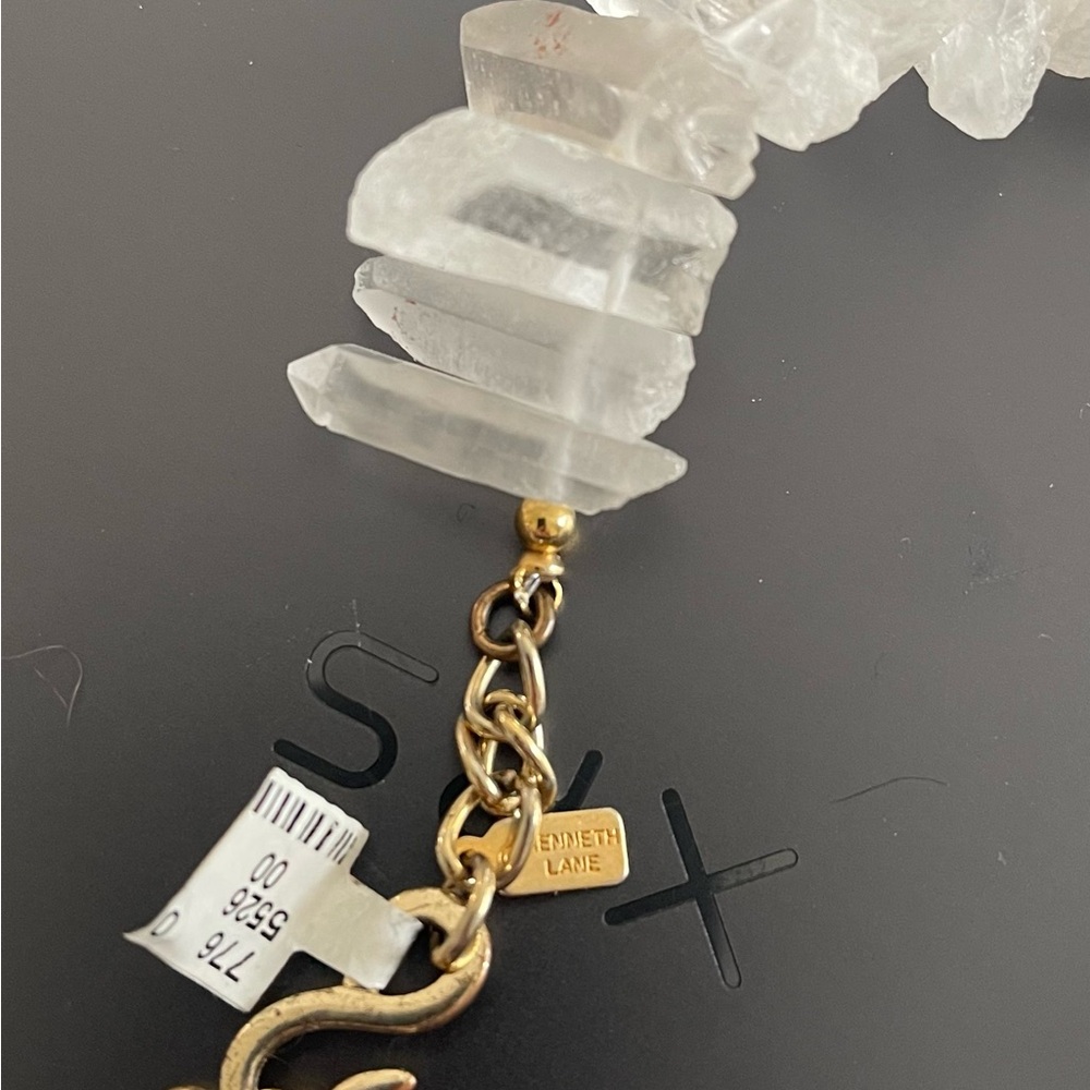 New Vintage Stock Kenneth Lane Quartz Statement Necklace from Neiman Marcus - Picture 3 of 4